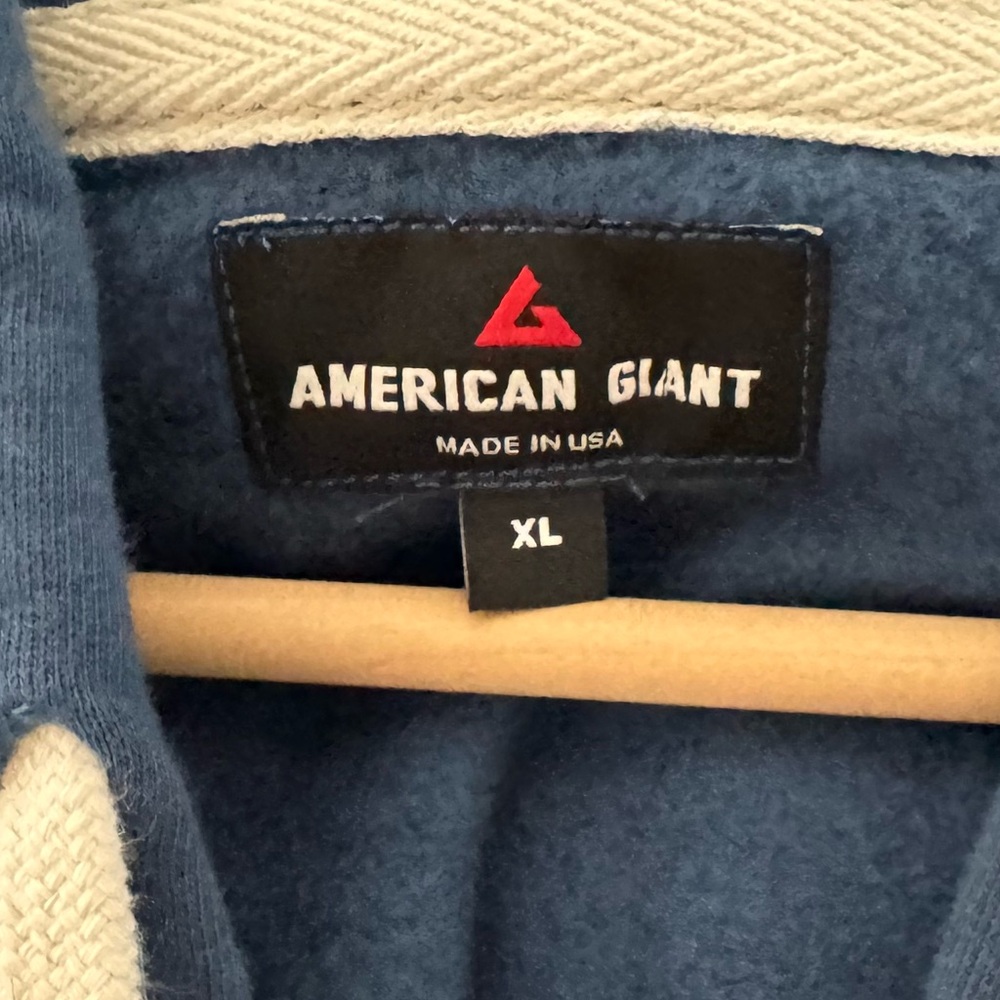 American Giant Classic Navy Hoodie - Picture 13 of 14